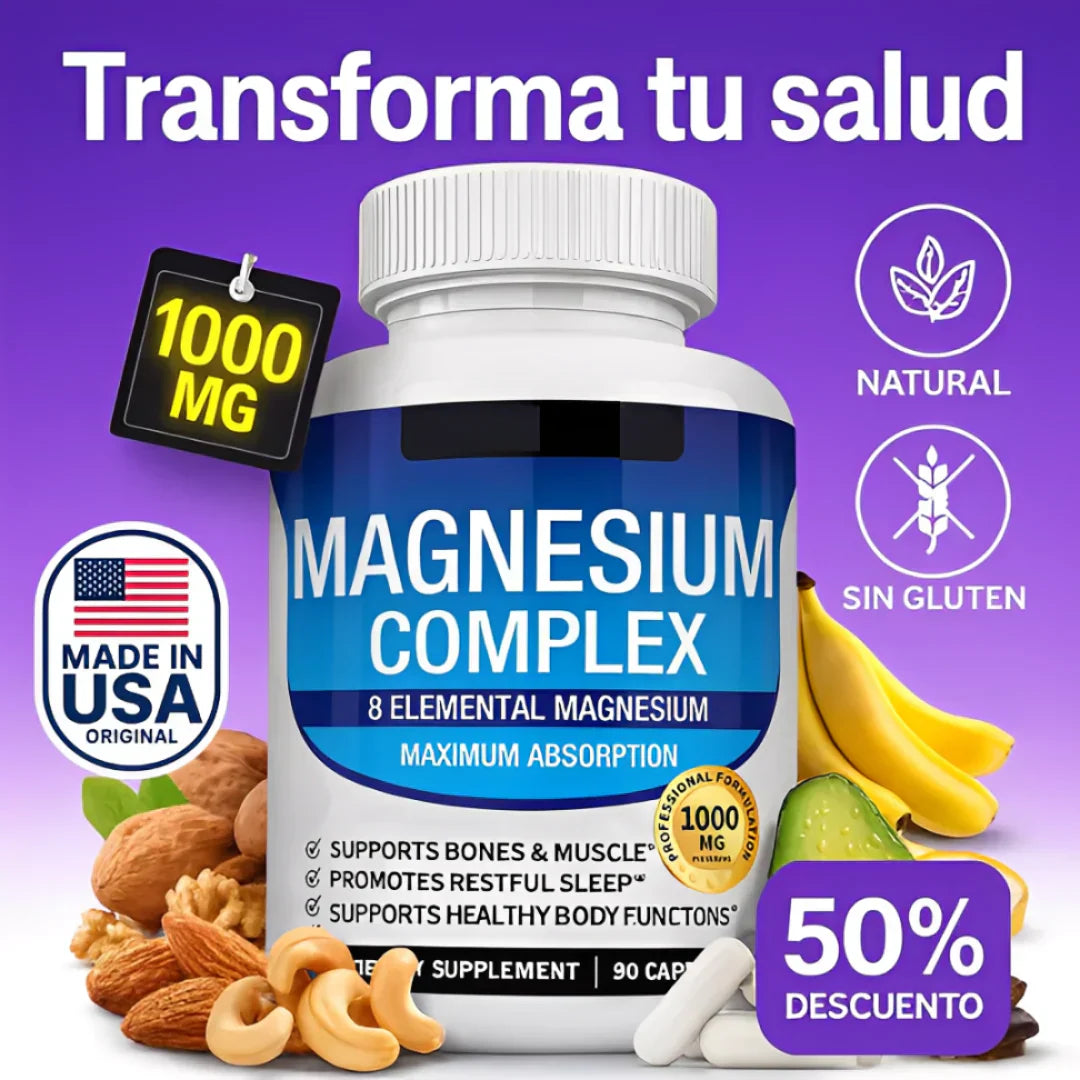 2x1 - Magnesio Complexâą 8 en 1 đ 100% Original de EE.UU + EnvĂo Gratis y Regalo đ