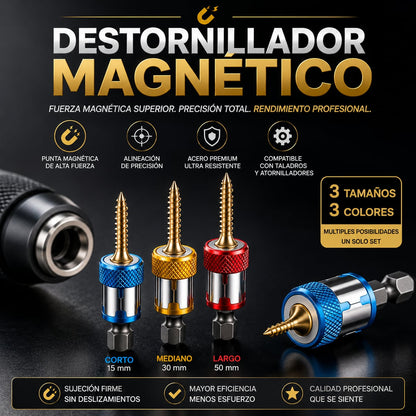 🧲 Pack 3 Anillos Magnéticos para Destornillador + Envío gratis 🚛