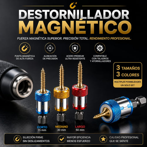 🧲 Pack 3 Anillos Magnéticos para Destornillador + Envío gratis 🚛