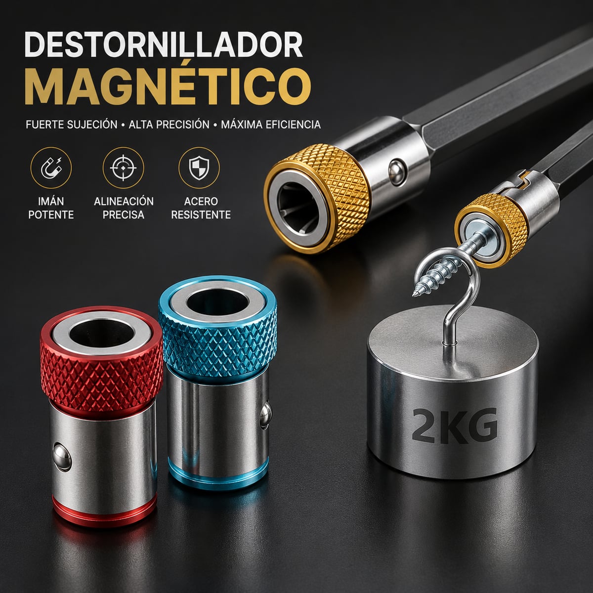 🧲 Pack 3 Anillos Magnéticos para Destornillador + Envío gratis 🚛