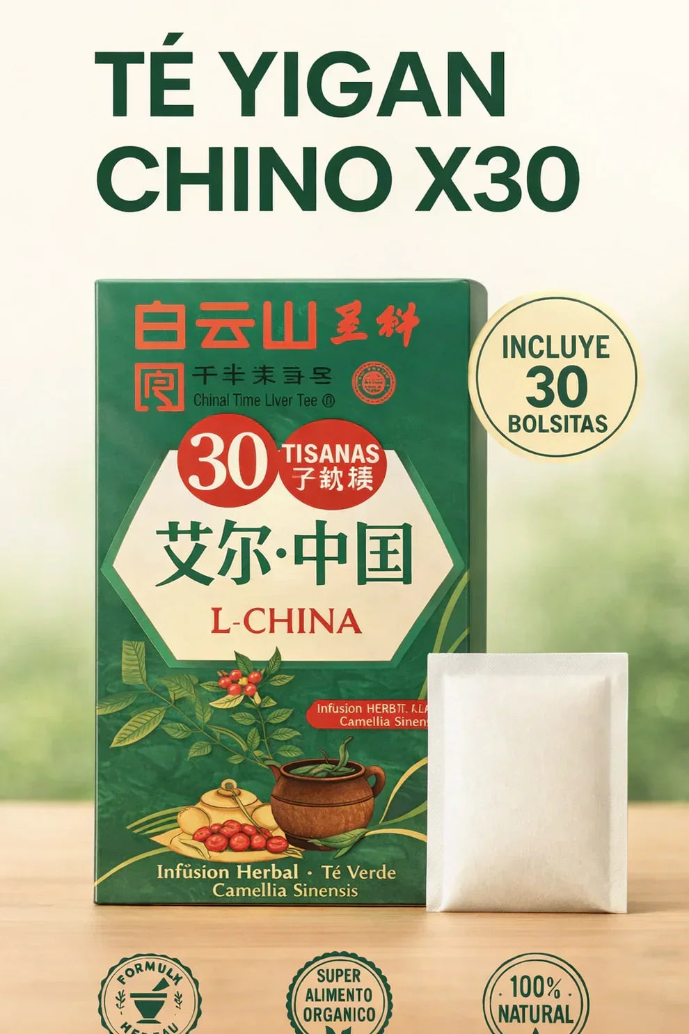 Spark Té Yigan Chino X30 60 Cápsulas